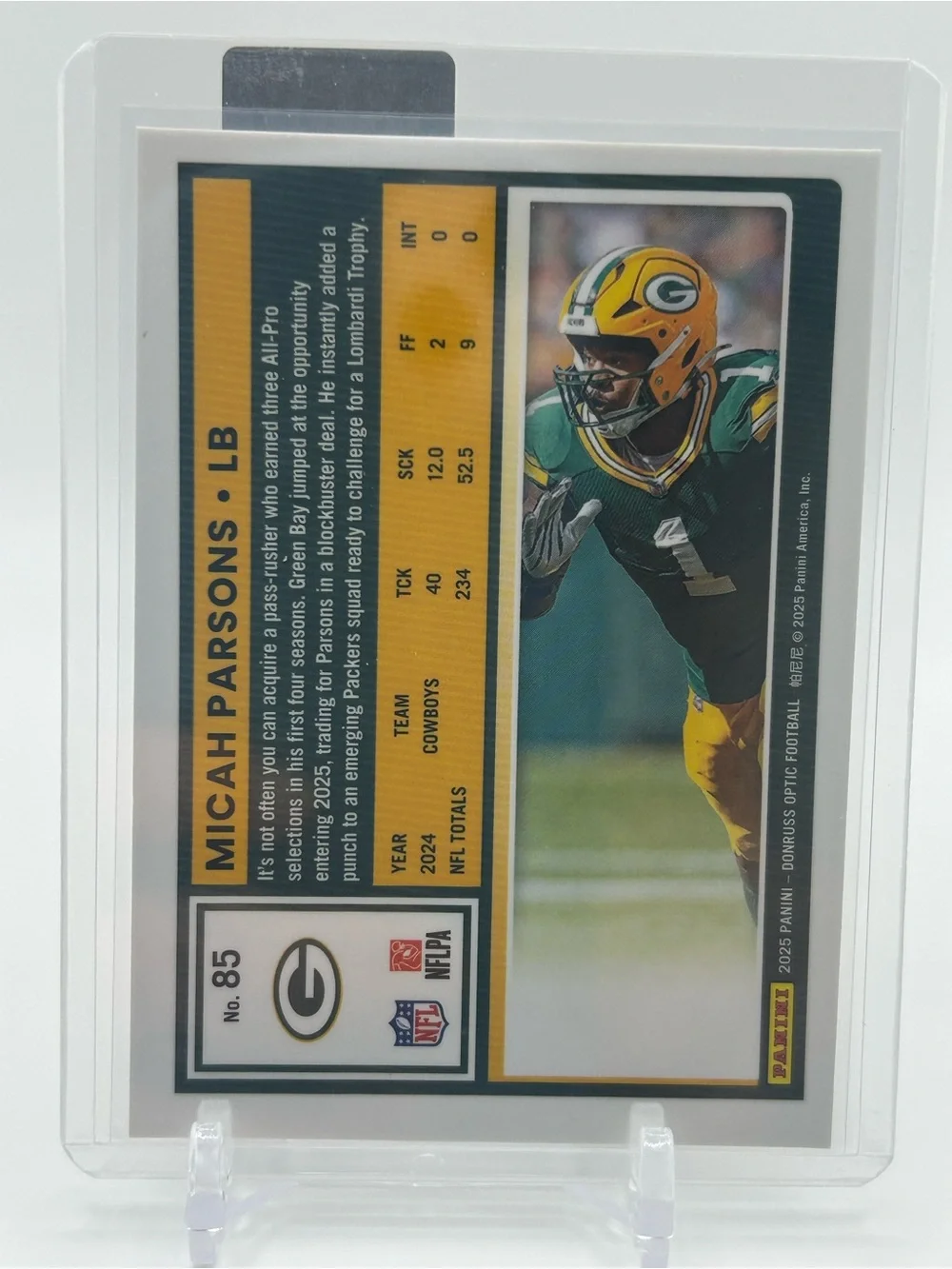 Micah Parsons Packers Football Trading Card 🏈